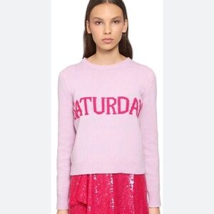 Alberta Ferretti “SATURDAY” Pink Cashmere Sweater Size 6